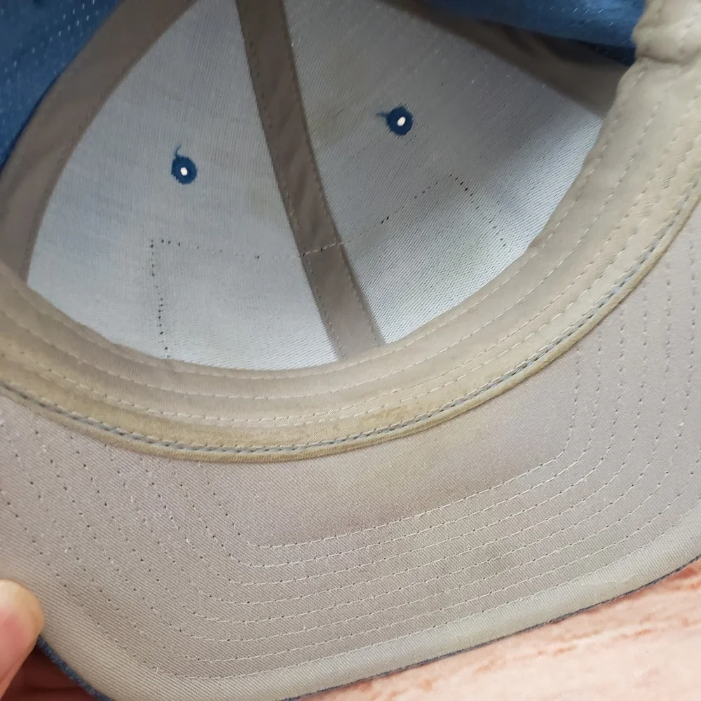 TravisMathew‎ Hat Cap Mens Life On Tour Snapback Hat Blue Heather Flexfit Golf